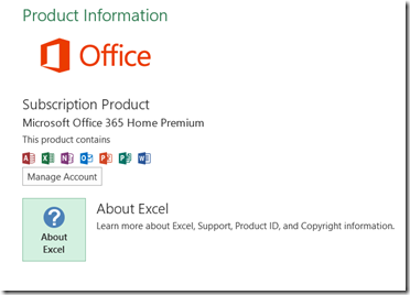 About Excel option in Excel 2013