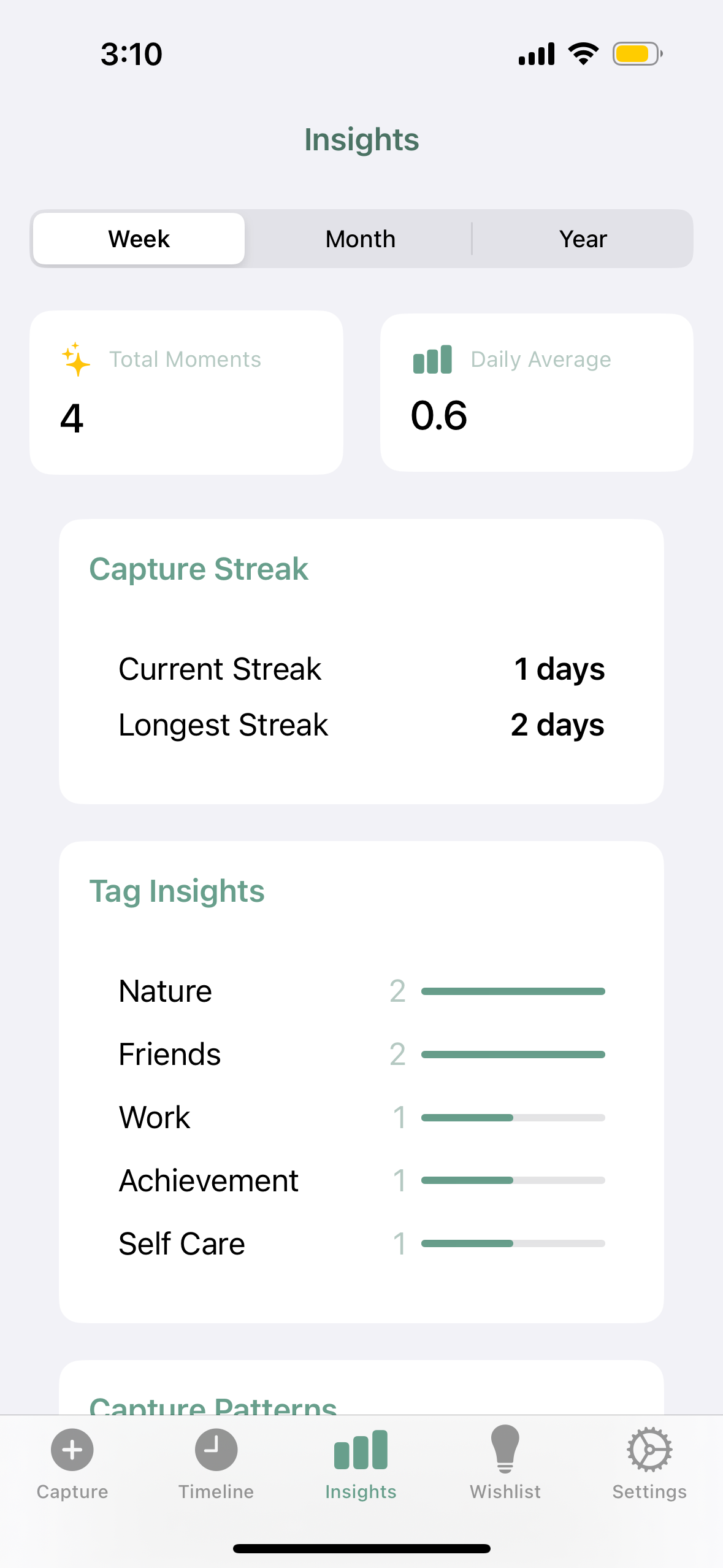 Insights Screen