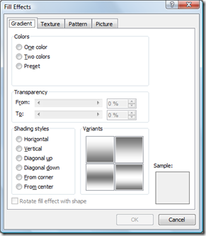 Page Fill Effects in Word 2010