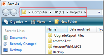 Change Default File Location PowerPoint