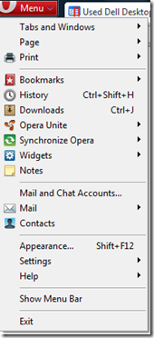How To Unhide The Menu Bar In Opera Ravi Shankar