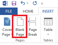 how to remove a page in word 2013