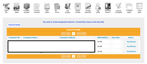 Select Pay Bill Payment