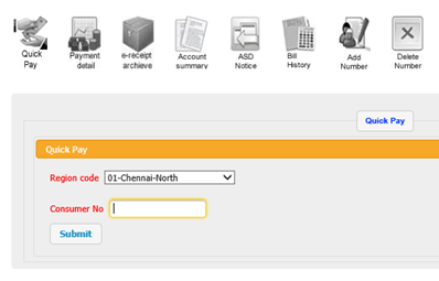 Quick Pay - TNEB bill payment