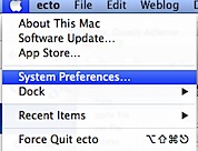 System Preferences on Macbook Pro