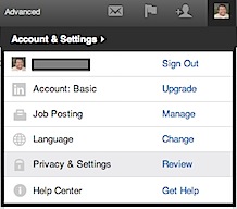 LinkedIn Account & Settings