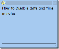 Hidden date and time in Outlook 2007 notes 